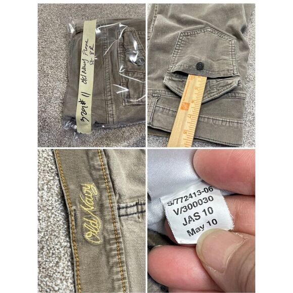 Old navy corduroy flare jeans womens sz 8 mid rise stretch denim retro Y2K - Picture 11 of 12